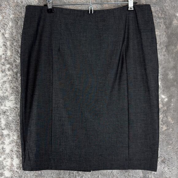 Express Dresses & Skirts - Express Size 14 Minimalist Preppy Career Pencil Skirt Black‎ Zip Stretch